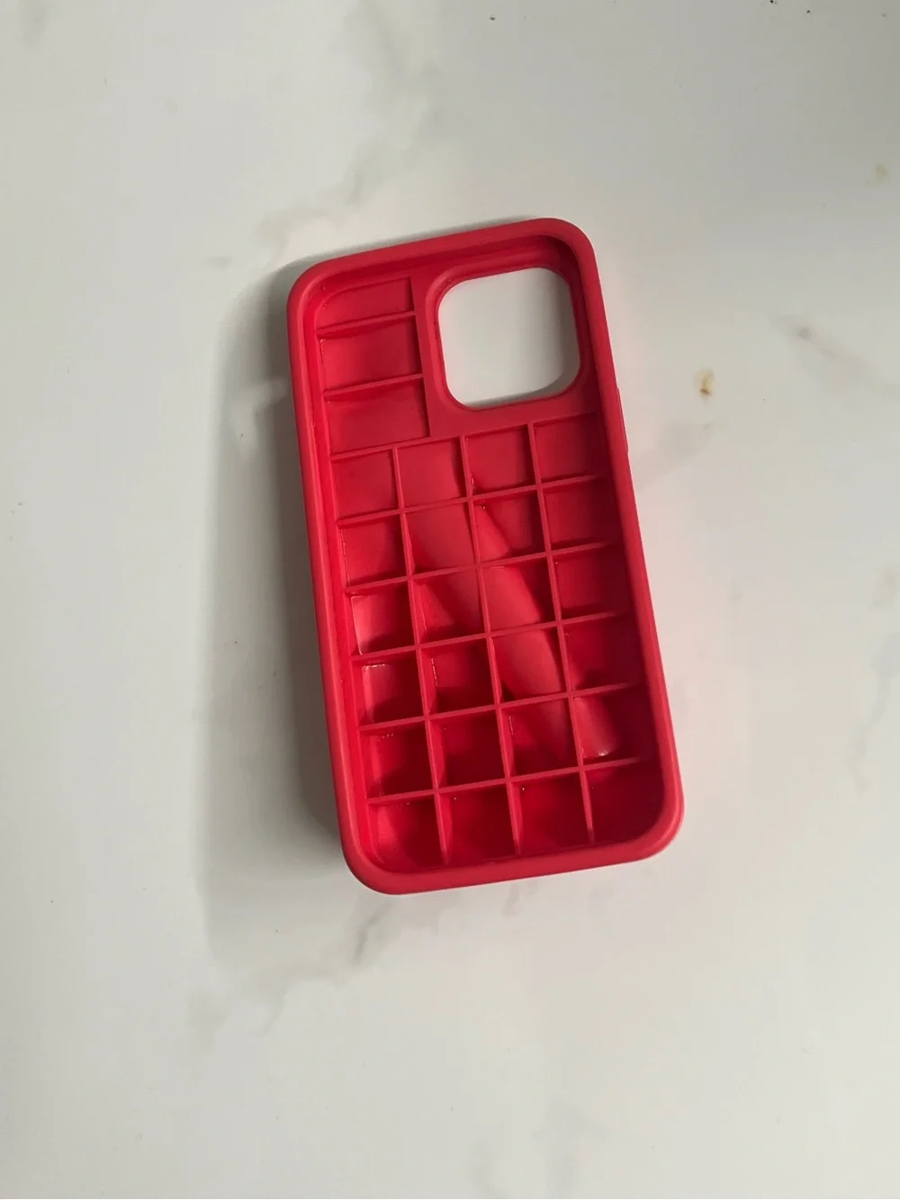 RHODE Red Silicone Phone Case with Integrated Angled Grip